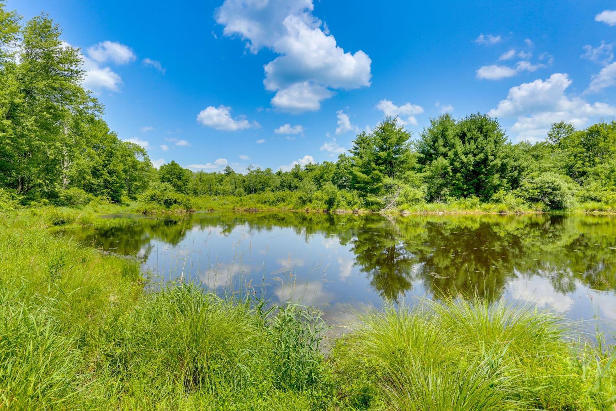 Secluded Poconos Cabin With Fire Pit On 75 Acres! East Stroudsburg Exteriör bild