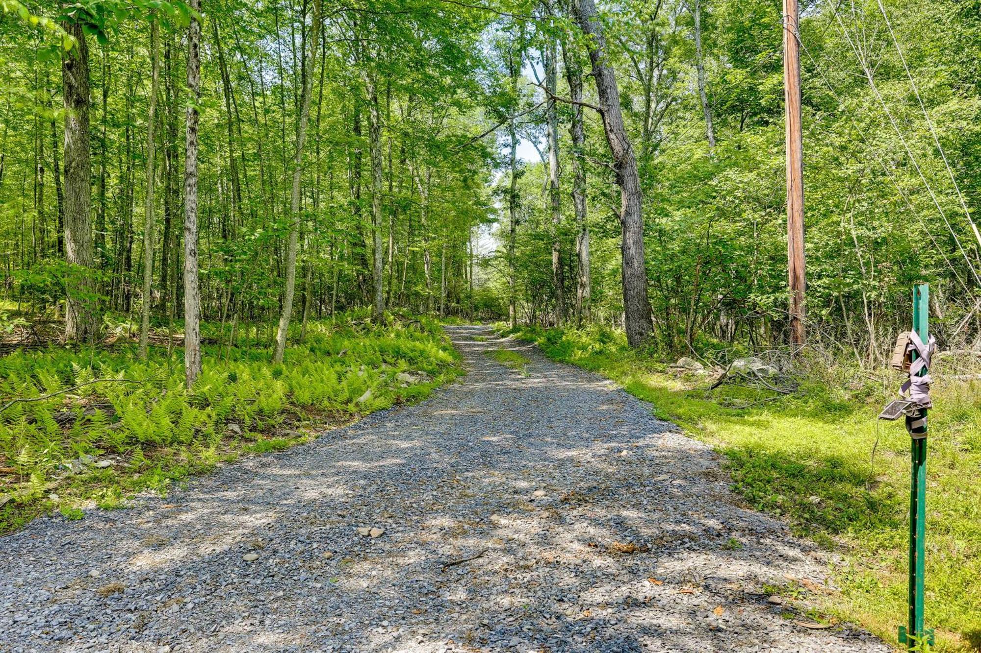 Secluded Poconos Cabin With Fire Pit On 75 Acres! East Stroudsburg Exteriör bild